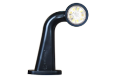 Světlo poziční - tykadlo dlouhé zahnuté dvoubarevné LED, 18cm kábel,12/24V, WAS, pravé