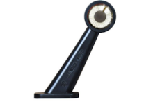 Světlo poziční - tykadlo dlouhé zkosené dvoubarevné LED, 21cm kábel, 12/24V, WAS, levé