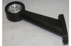 Světlo poziční - tykadlo dlouhé zkosené LED, 12/24V, 45cm kábel, HORPOL, pravé