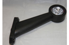 Světlo poziční - tykadlo dlouhé zkosené LED, 12/24V, 45cm kábel, levé