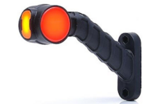 Světlo poziční - tykadlo dlouhé zkosené LED, 12/24V, WAS, levé