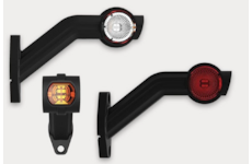 Světlo poziční - tykadlo dlouhé zkosené LED s kabelem 0,5, pravé