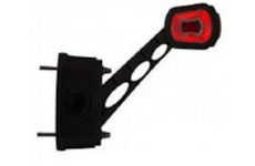 Světlo poziční - tykadlo dlouhé zkosené LED, s odrazkou, s par. senzorem, 12/24V, 150cm kábel, pravé