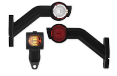 Světlo poziční - tykadlo dlouhé zkosené levé FRISTOM FT-140FLLED s kabelem 0,5m