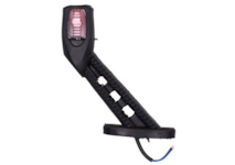 Světlo poziční - tykadlo dlouhé zkosené na návěs oranžovo-červené LED, MARS TECH, pravá