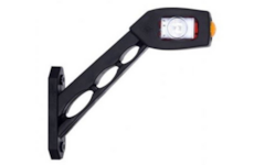 Světlo poziční - tykadlo dlouhé zkosené tříbarevné LED, 12/24V, 35cm kábel, HORPOL, levé