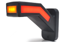 Světlo poziční - tykadlo dlouhé zkosené tříbarevné LED, 12/24V, WAS, levé