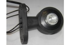 Světlo poziční - tykadlo krátké rovné LED, dvoubarevné, 12/24V, 32cm kábel, WAS, levé