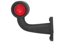 Světlo poziční - tykadlo krátké zahnuté LED, 12/24V, 45cm kábel,