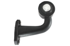 Světlo poziční - tykadlo krátké zahnuté LED, 12/24V, 45cm kábel, HORPOL, pravé