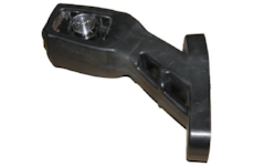 Světlo poziční - tykadlo krátké zkosené bílé LED, 40cm kábel, TANGDE, levé