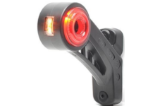 Světlo poziční - tykadlo krátké zkosené LED, s bočním LED, 12/24, WAS, levé
