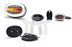 Světlo sdružené přední diodová 12/24V WAS 1433DDL/P