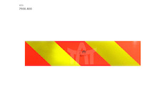 Tabulka reflexní tahač 565x132mm TABULKA AL 2ks  ECE 70.00