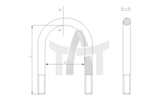 Třmen pera RVI M20X93X310