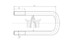 Třmen pružiny SCANIA M22X2,5X90X240 CSY K-AZSC-0012-A