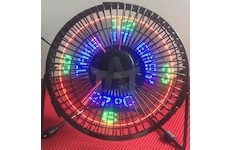 Ventilátor 5V na USB s hodinami, MTX F050