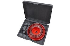 Vrtáky vykružovací korunkové 7 průměrů Ř64-127mm EXTOL 8801607