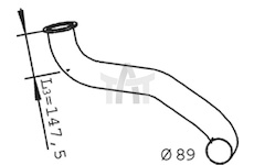 Výfuková trubka DINEX DIN22137