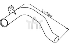 Výfuková trubka DINEX DIN22157