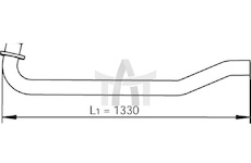 Výfuková trubka DINEX DIN47104