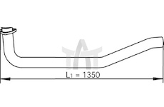 Výfuková trubka DINEX DIN47146