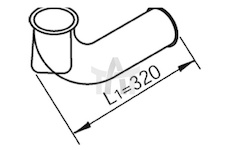 Výfuková trubka DINEX DIN80636