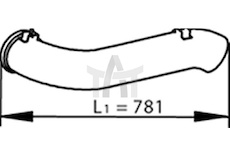 Výfuková trubka DINEX DIN81729