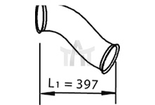 Výfuková trubka DINEX DIN82210