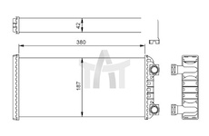Výměník tepla - vnitřní vytápění NRF NRF54244