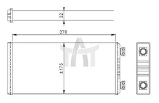 Výměník tepla - vnitřní vytápění NRF NRF54257
