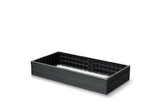 Vyvýšený záhon 1492x756x250mm antracit BASE WOODY Prosperplast IBWR-S433