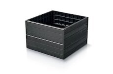 Vyvýšený záhon 756x250mm antracit BASE WOODY Prosperplast IBWS-S433