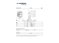 Vzduchová pružina, pneumatické pérování, nápravy PHOENIX SP 2 B 07 R