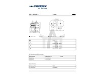 Vzduchová pružina, pneumatické pérování, nápravy PHOENIX SP 2 B 22 R-1