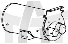 Zadní tlumič výfuku DINEX DIN47357