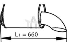 Zadní tlumič výfuku DINEX DIN81722