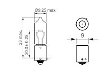 Žárovka 24V H21 21W VOLVO TRUCKLIGHT BOSCH 1 987 302 533