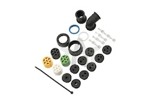 Zásuvka lampy sestavené Aspock zelená Aspock A13-5626-631